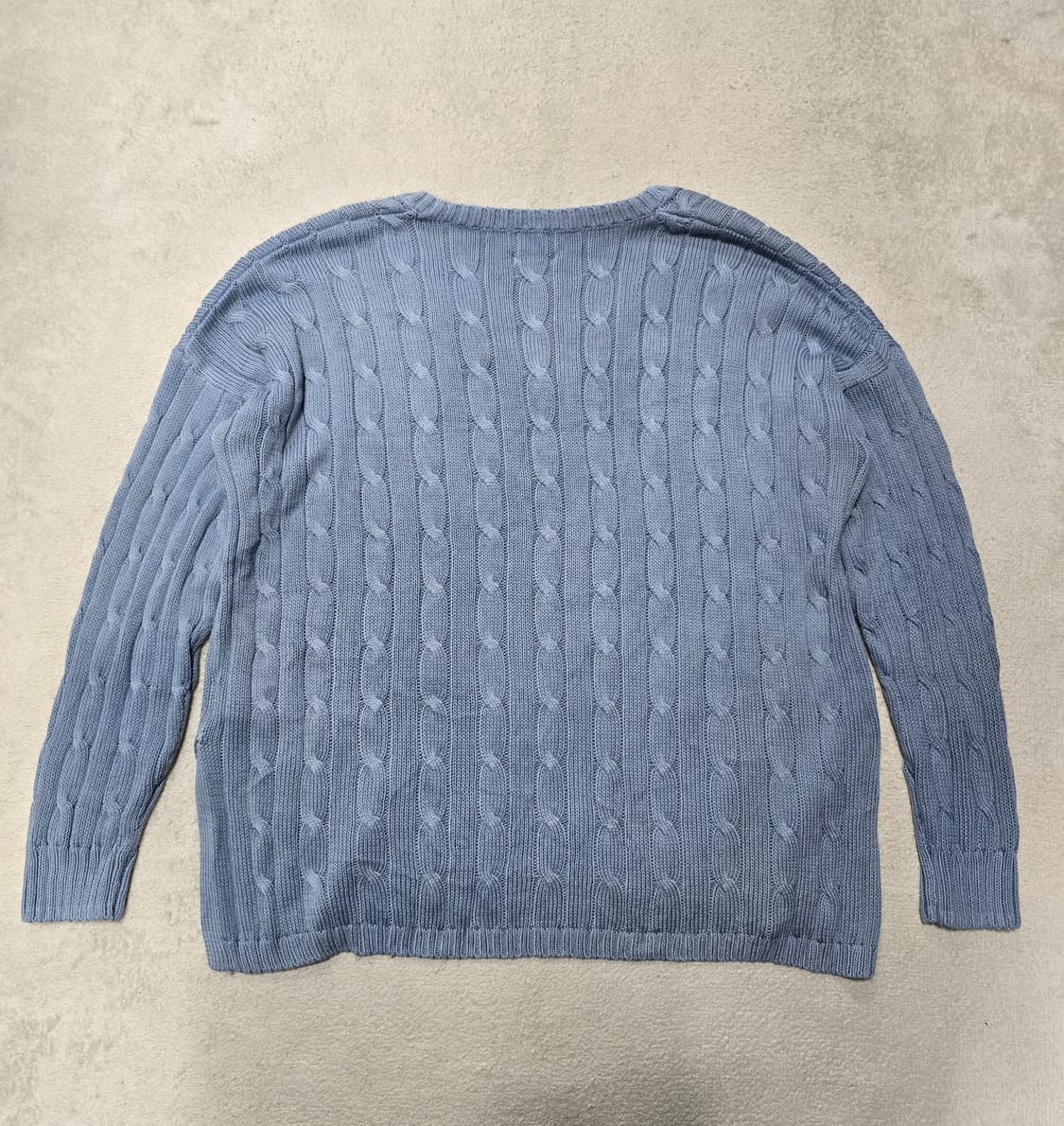 폴로 랄프로렌 피마코튼 케이블 니트 소라 상품이미지5