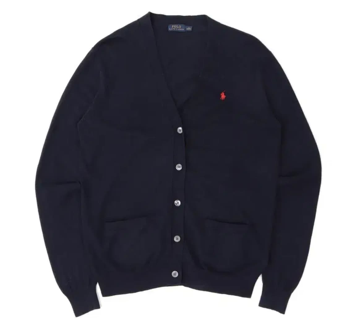 정품 폴로 가디건 네이비 상품이미지1