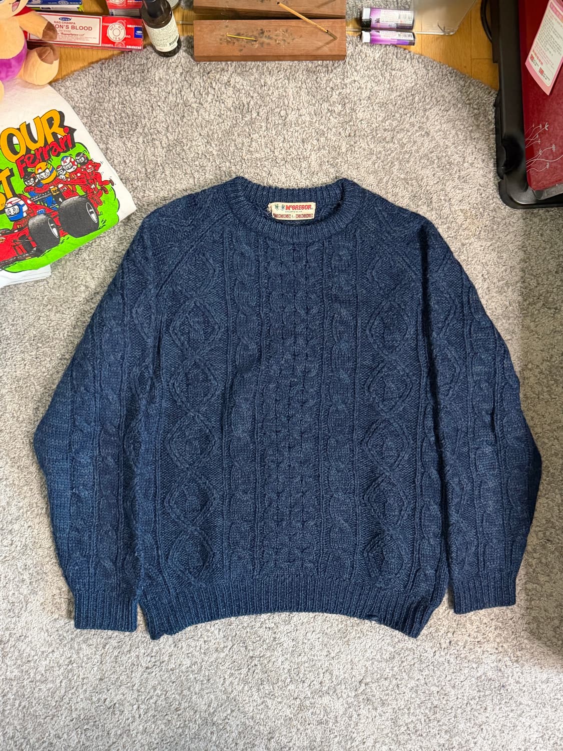 90s 맥그리거 울 케이블 니트 상품이미지1