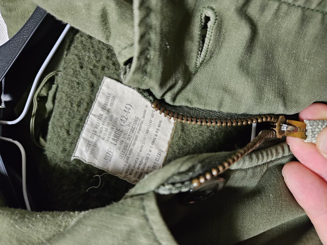 70s A2 미해군 덱자켓 오리지널  L 사이즈 상품이미지3