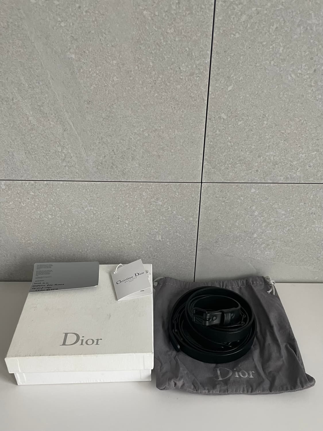 Dior homme aw07 navigate 이중벨트 상품이미지3