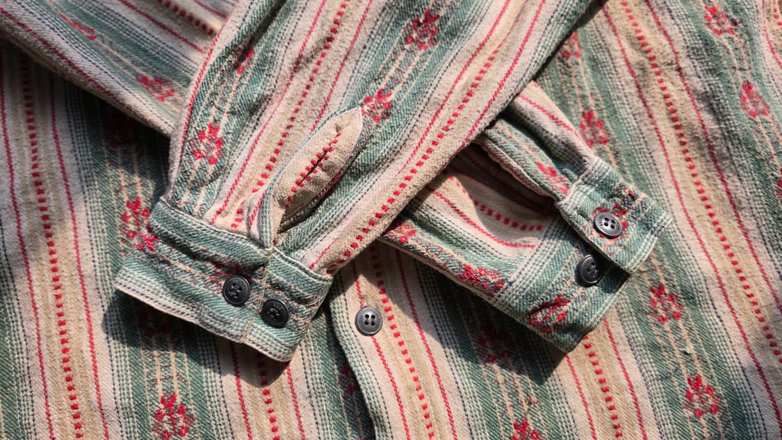 빈티지 코튼 후드형 셔츠 Made In HongKong  상품이미지3