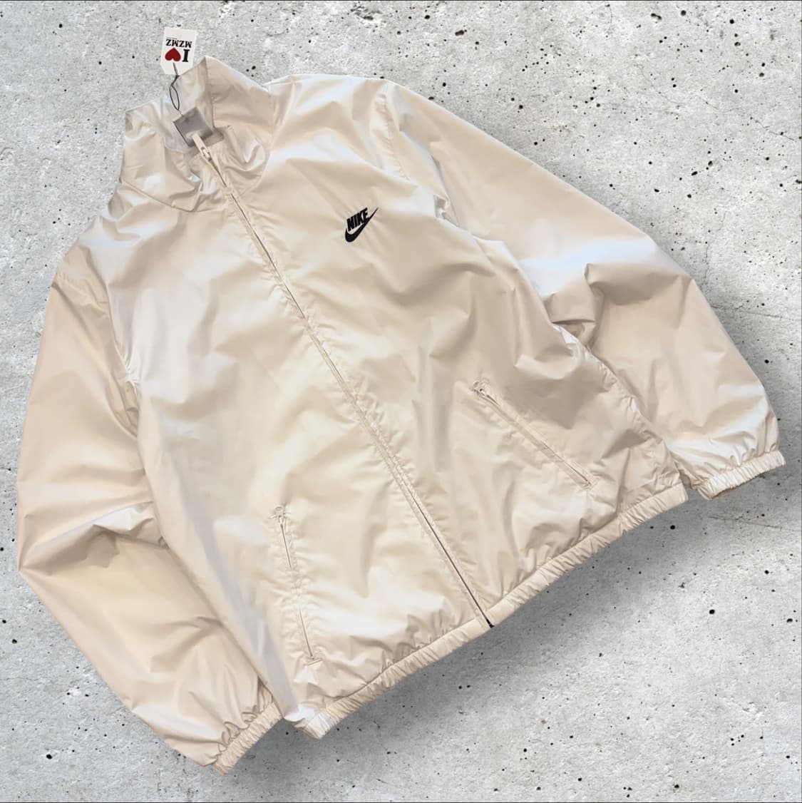 [L] 나이키 빅로고 멀티컬러 바람막이 화이트 자켓 D355 상품이미지1