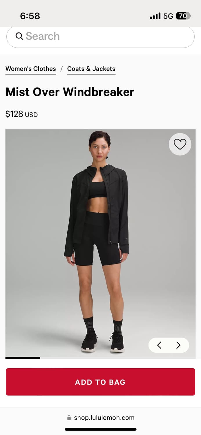 [Lululemon/룰루레몬] 미스트 오버 윈드 브레이커 *풀박 새상품 상품이미지2