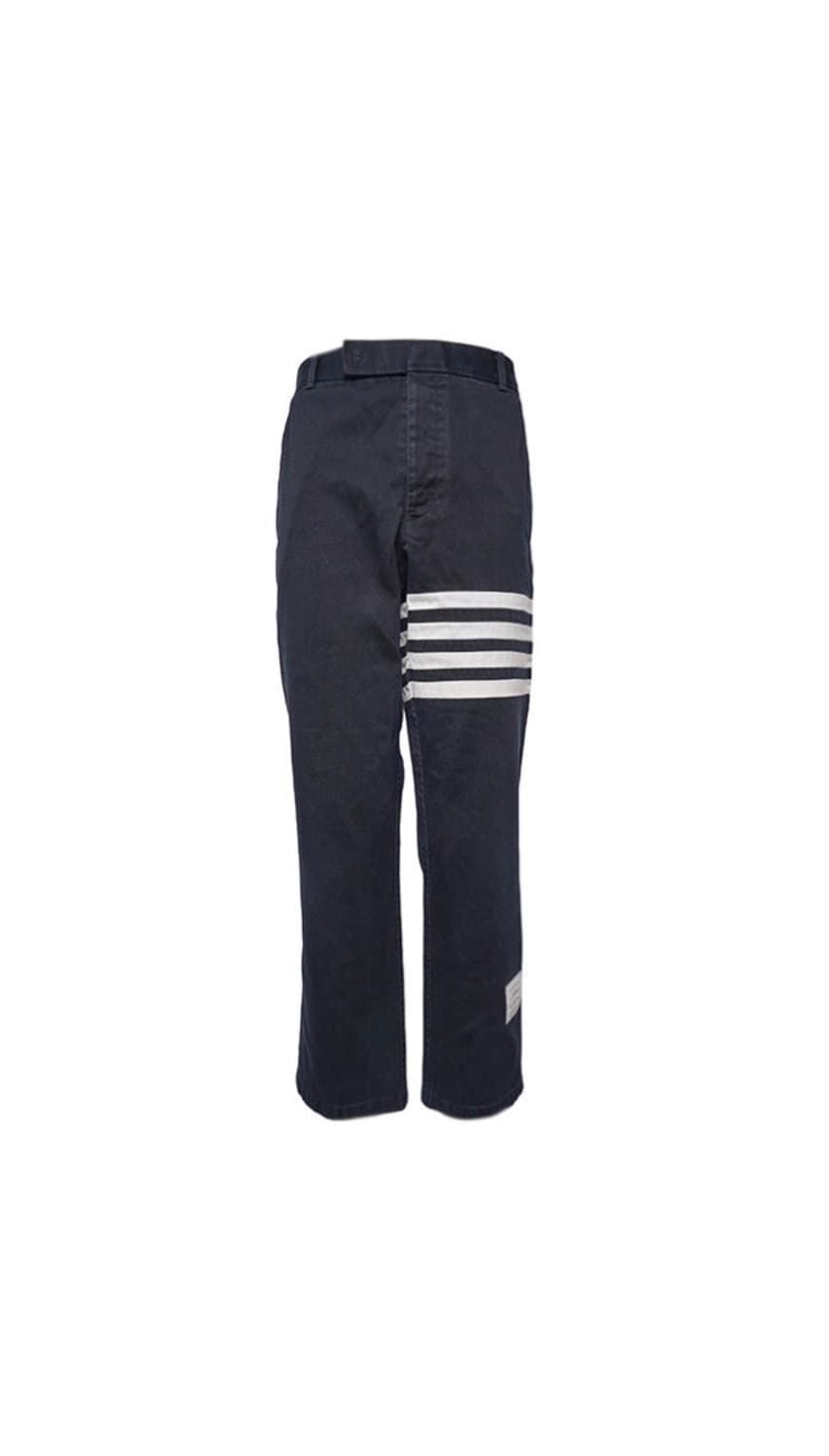 톰브라운 사선 언컨스트럭티드 치노 팬츠 네이비 (MTU245A) 상품이미지1