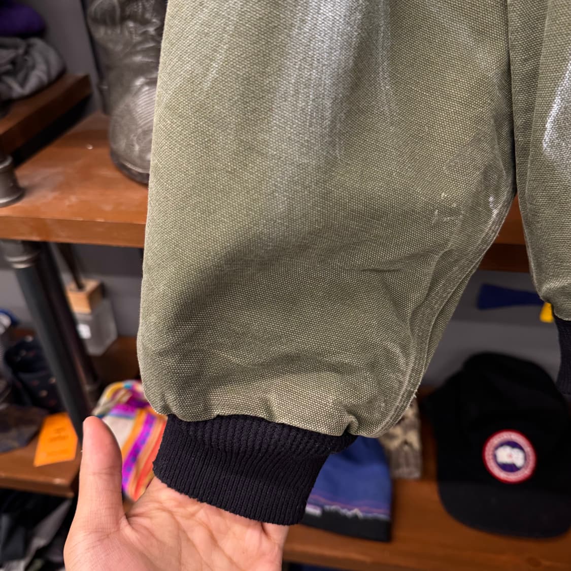 00s 칼하트 오리지널 페인팅 커스텀 덕 엑티브 워크 자켓 N306 상품이미지5