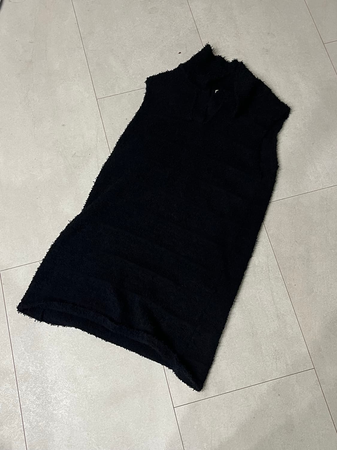 마뗑킴 카라 니트 원피스 블랙 상품이미지4