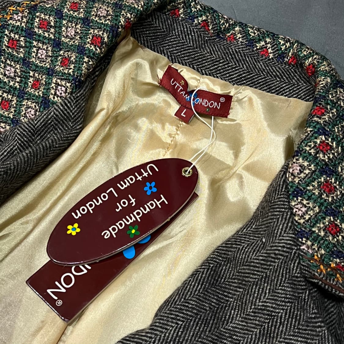  Uttam London 핸드메이드 자수 코트 y15819 상품이미지7