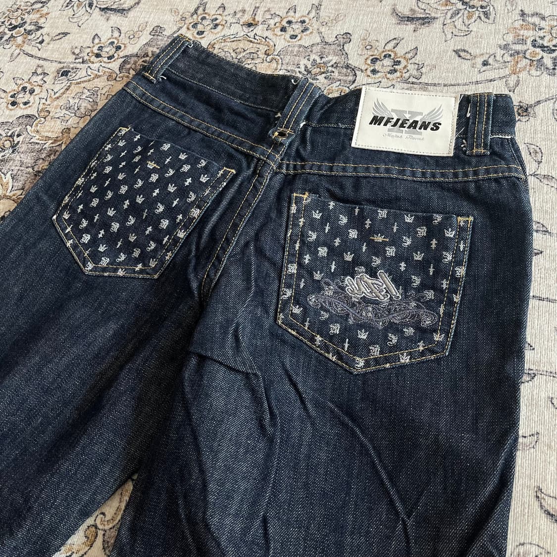 MF! 마자플라바 레터링 디테일 데님팬츠 상품이미지7