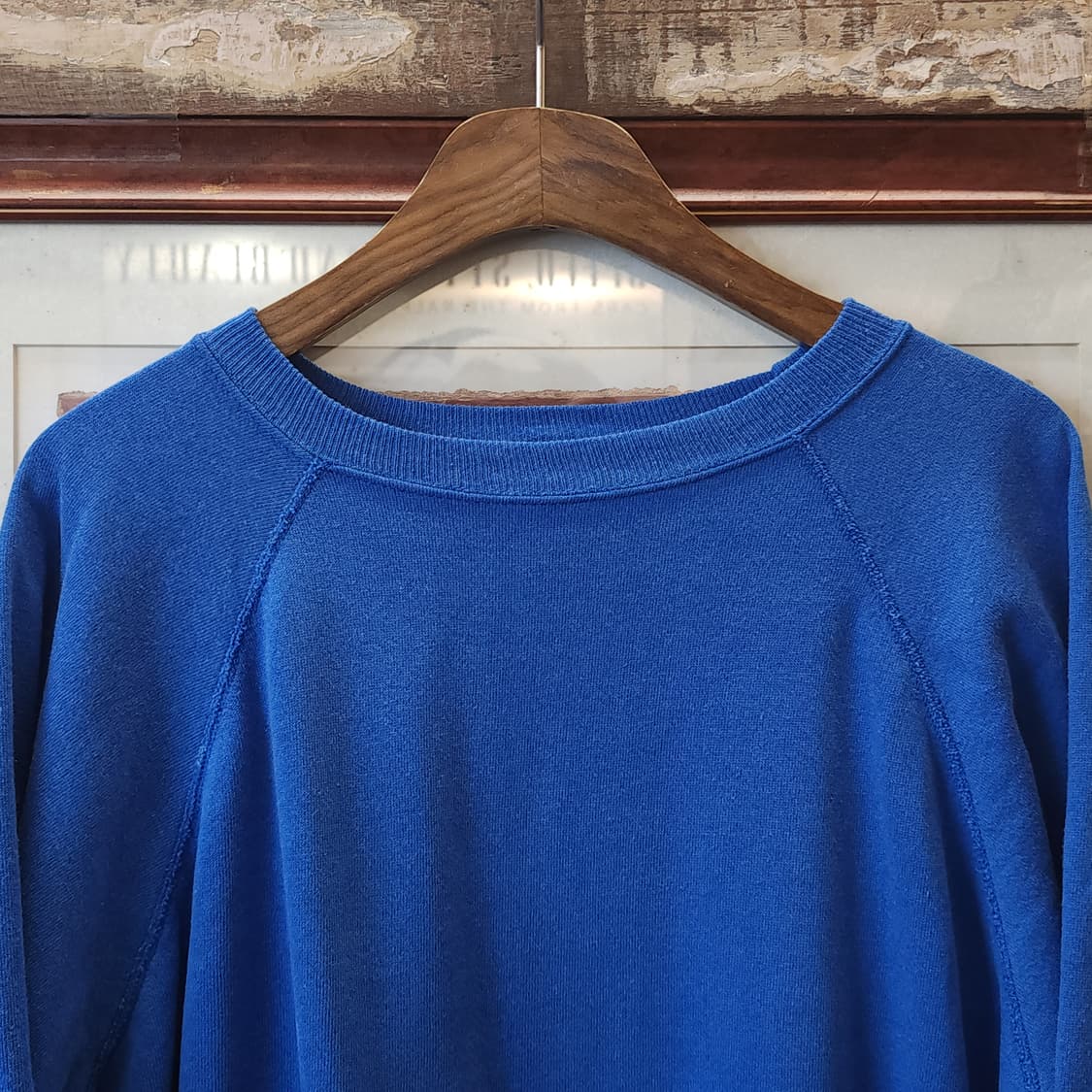 90s 헤인즈 빈티지 스웻셔츠 플레인 스웻셔츠 페이딩 블루 xl 상품이미지3