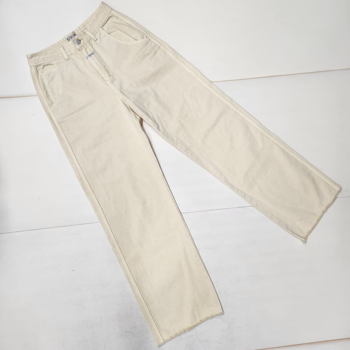 정품 마리떼프랑소와저버 여성 면 데님 와이드 팬츠 26 상품이미지4