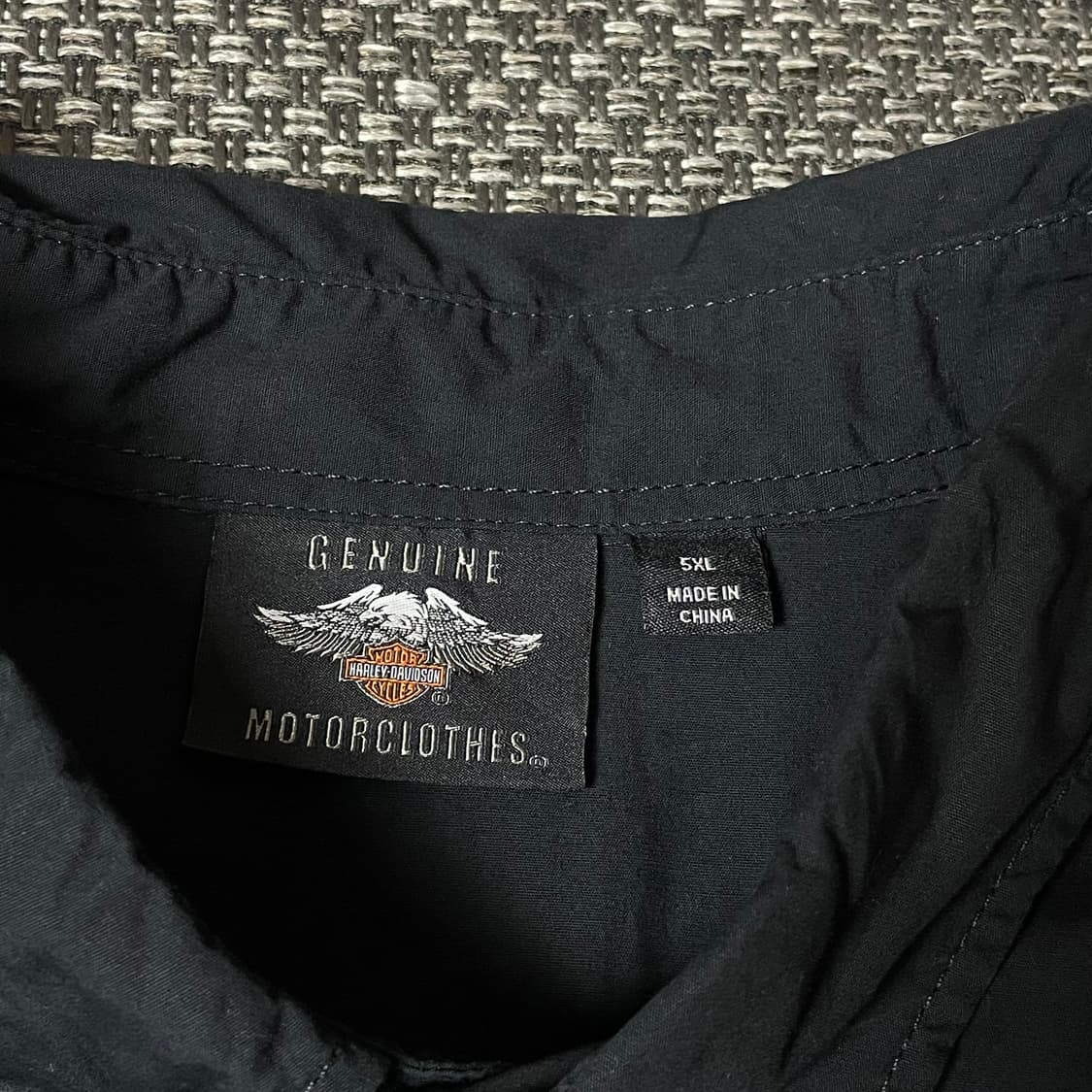 할리데이비슨 블랙 블루라인 포인트 반팔 셔츠 5XL 상품이미지4