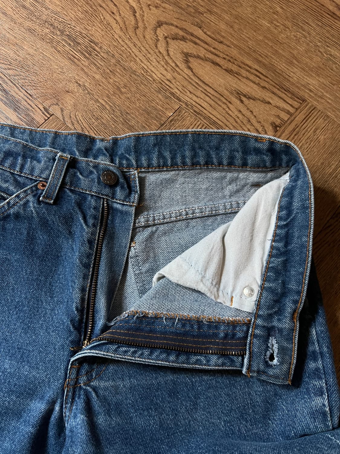 [30]80's 리바이스 USA 20517-0217 오렌지탭 플레어진 상품이미지3