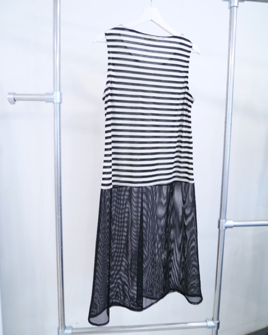 mesh skirt stripe dress 상품이미지3