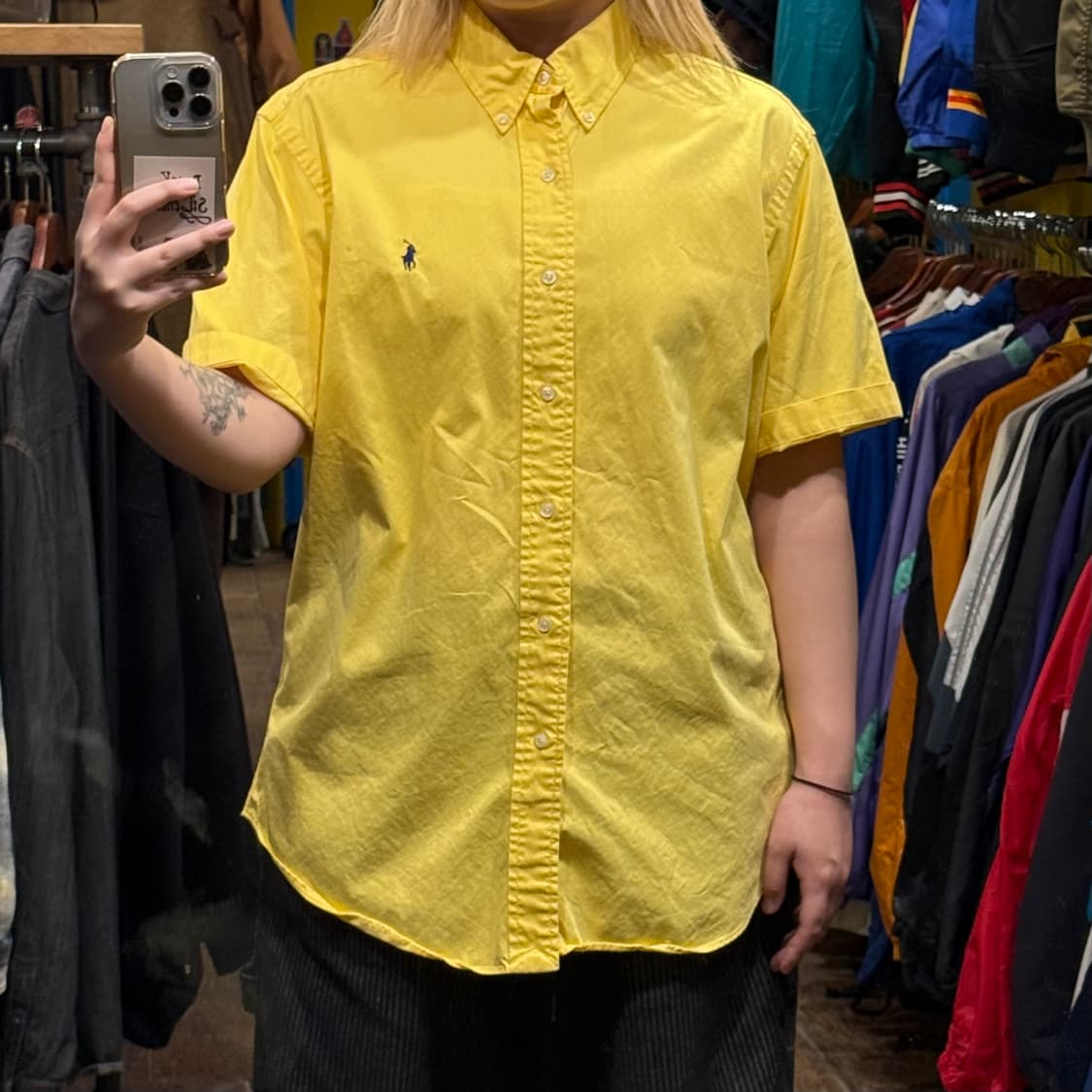 [HI] 폴로 랄프로렌 반팔 셔츠 옐로우 상품이미지2
