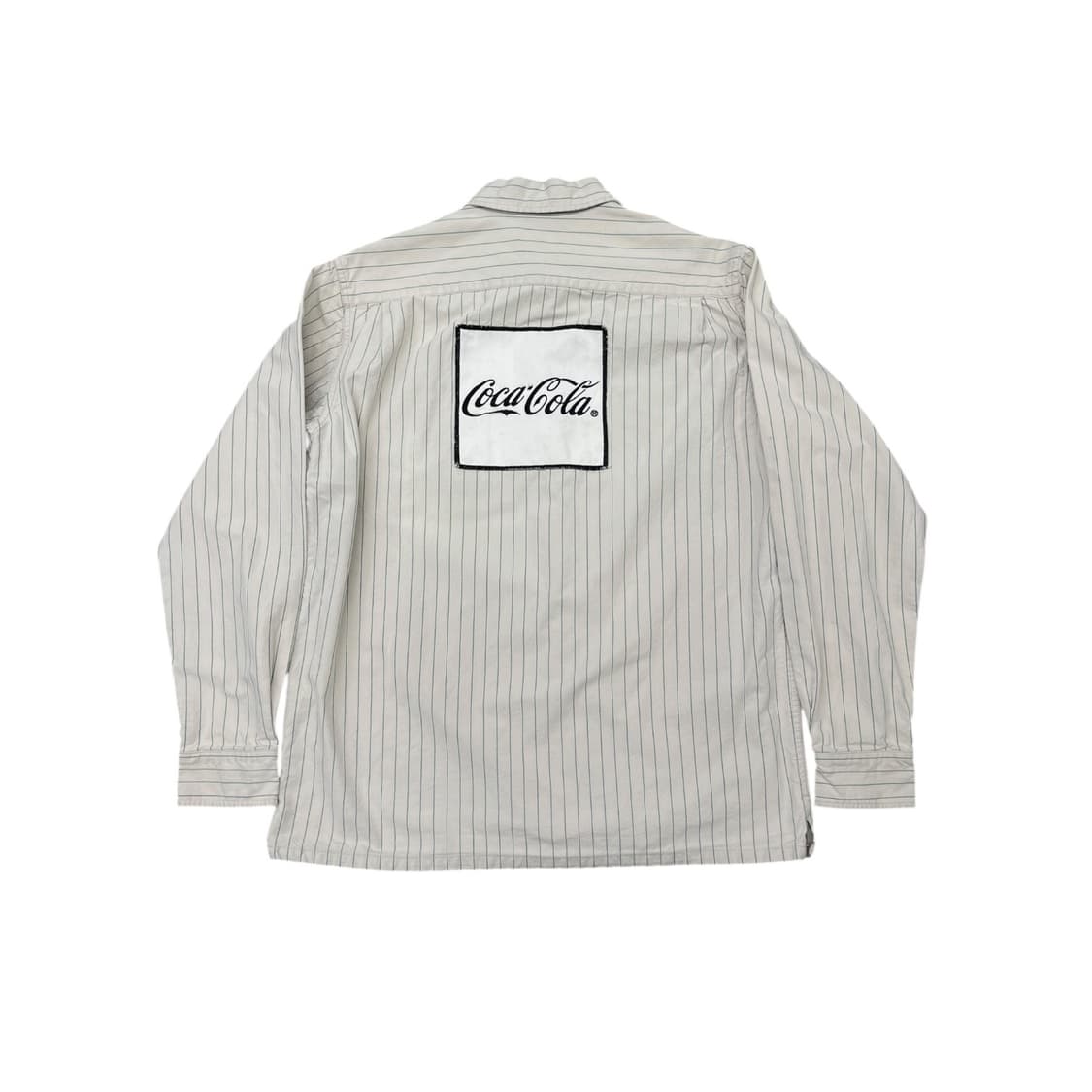 90s 코카콜라 일본판 스트라이프 워크셔츠 상품이미지3