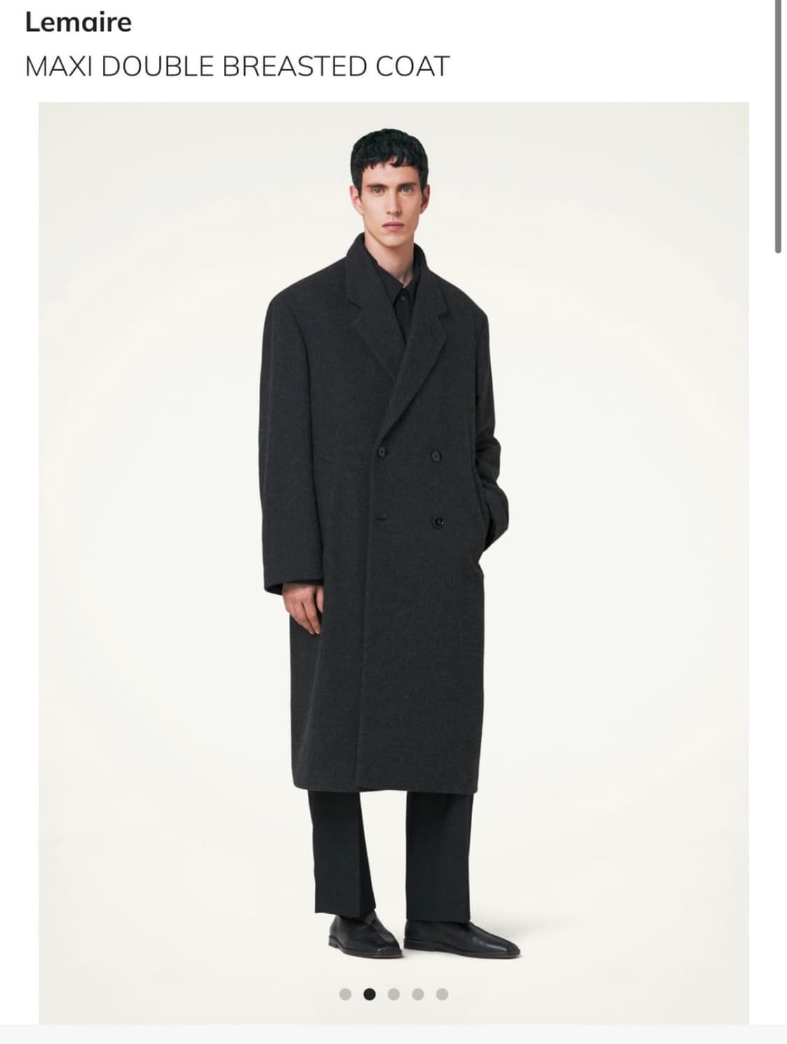 르메르 23FW 맥시 DB 코트 펭귄 46 상품이미지3