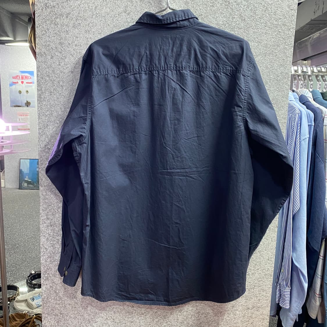 폴로 클래식핏 자수로고 딥네이비 셔츠 B3945 상품이미지5