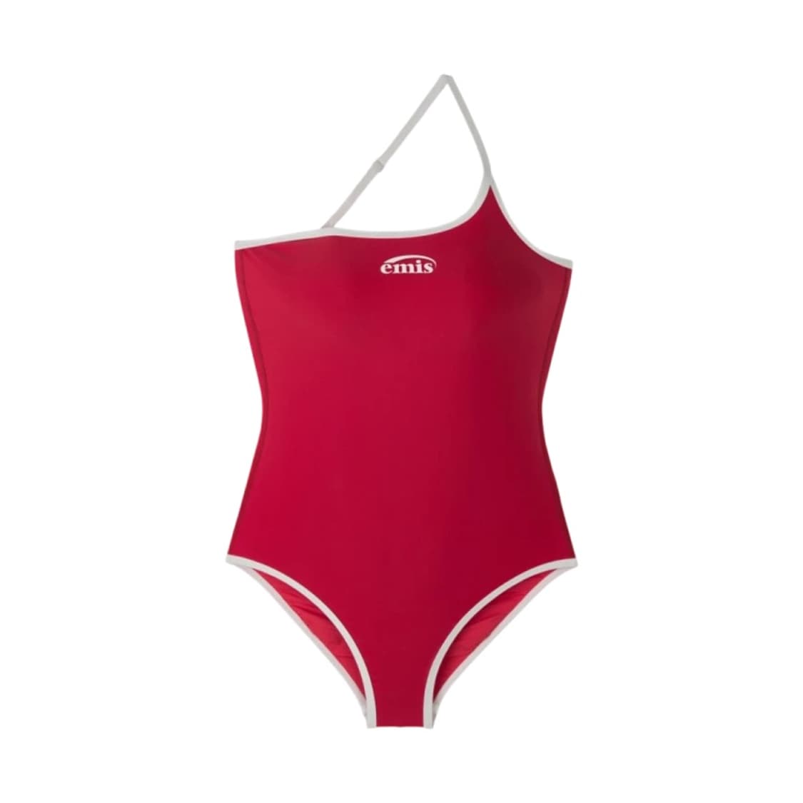 [새 상품] EMIS(이미스) 원숄더 로고 수영복 - RED 상품이미지3