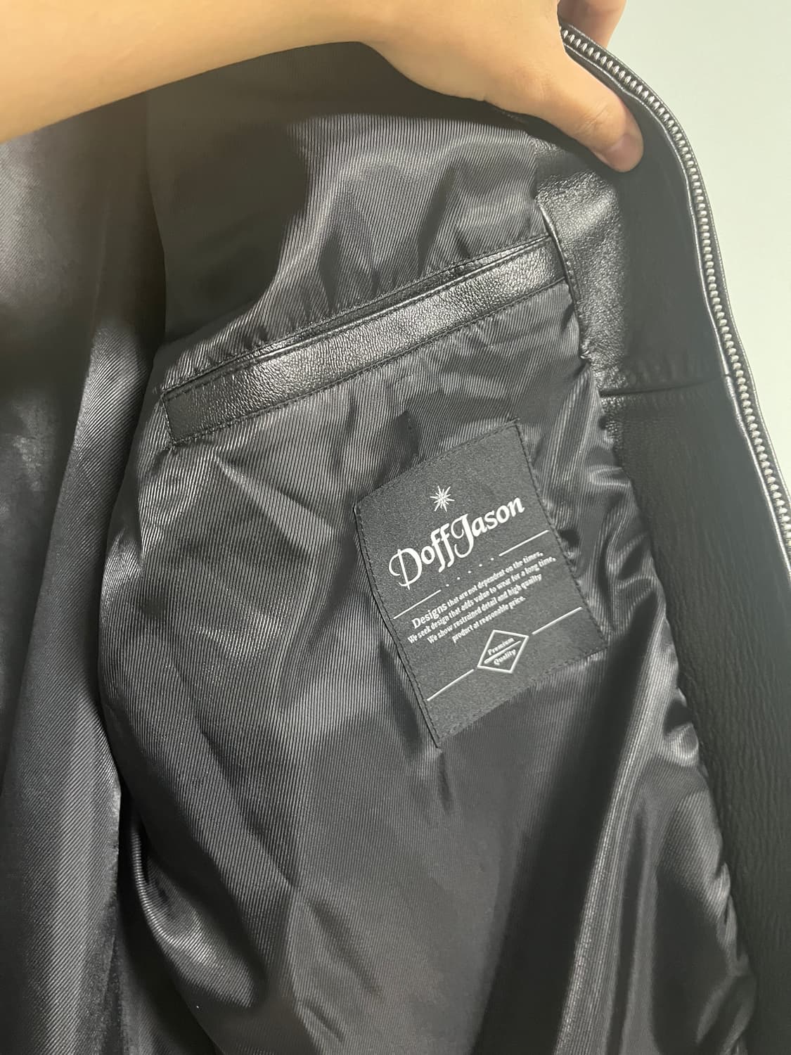 도프제이슨 오버핏 램스킨 봄버 점퍼 M 상품이미지4