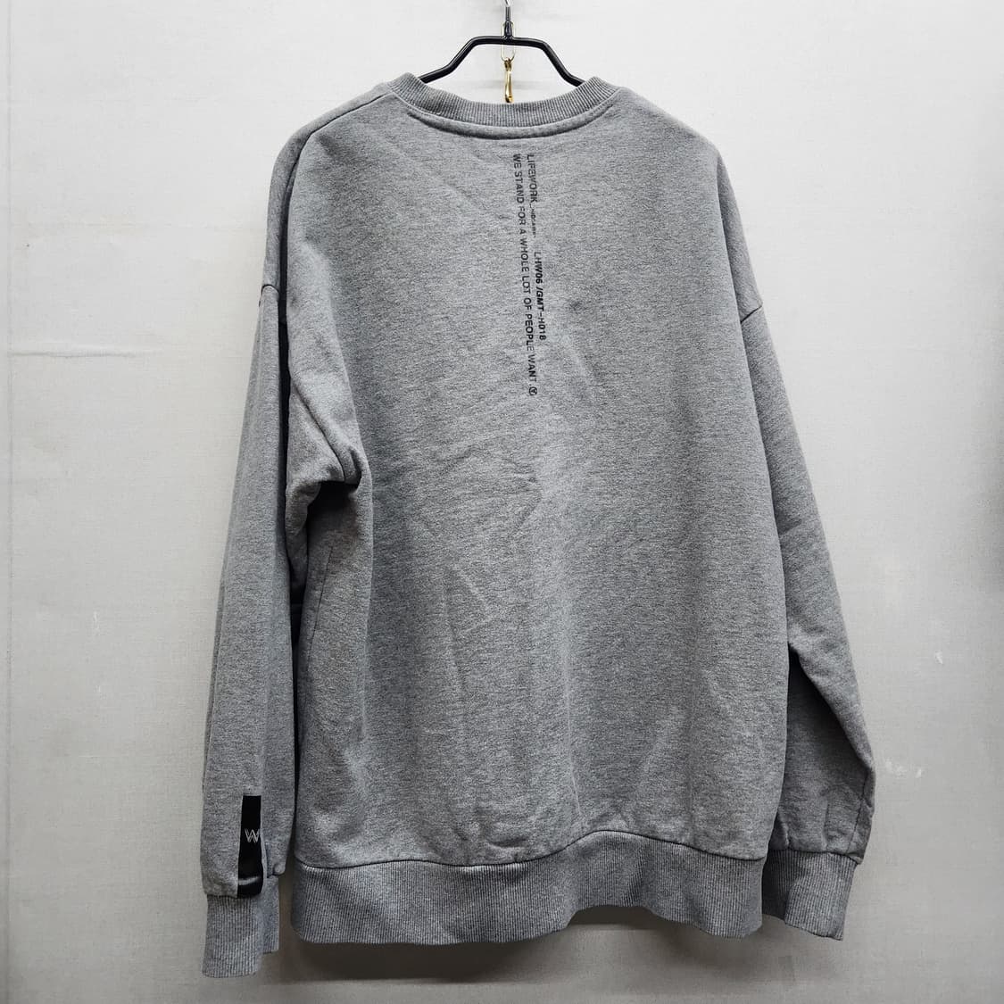 라이프워크 3D 실리콘 로고 맨투맨 XL 상품이미지4