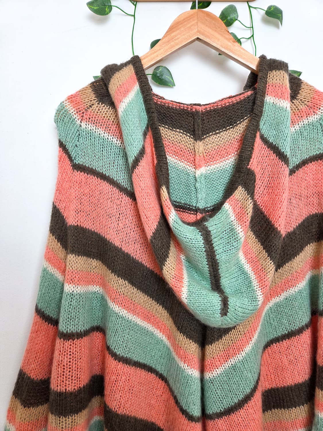 Cecil mcbee 무지개떡 케이프 가디건 상품이미지5