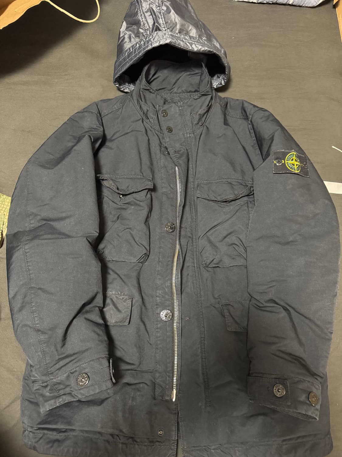 정품 스톤아일랜드 m65 필드 자켓 st 프리마로프트 네이비 L 상품이미지1