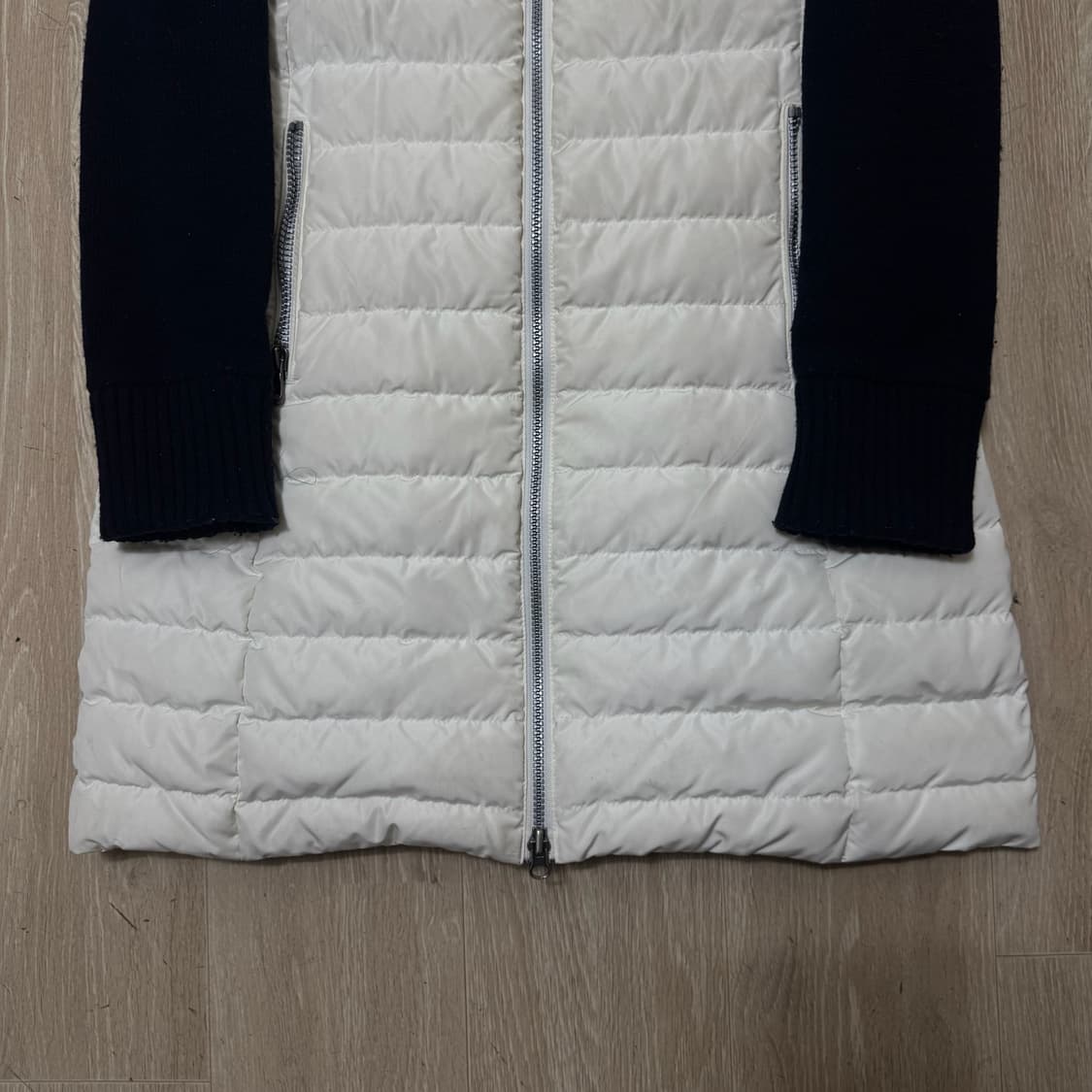 JDX 여성 골프웨어 덕다운 경량 니트 롱패딩 S/90  상품이미지3