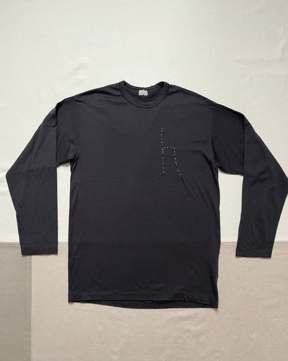 90s 꼼데가르송 옴므 울 컷앤소 다나카옴므 롱슬리브 울티셔츠 상품이미지4