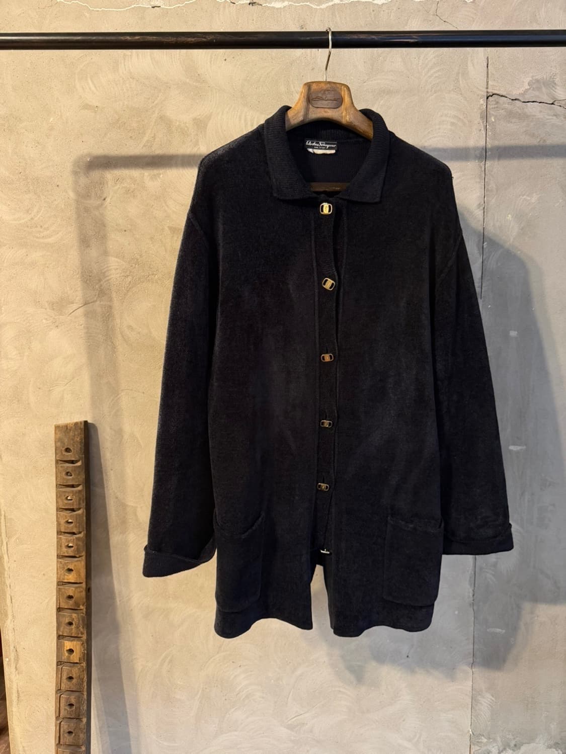 살바토레 페라가모 테리코튼 금장 가디건 66~77 상품이미지10