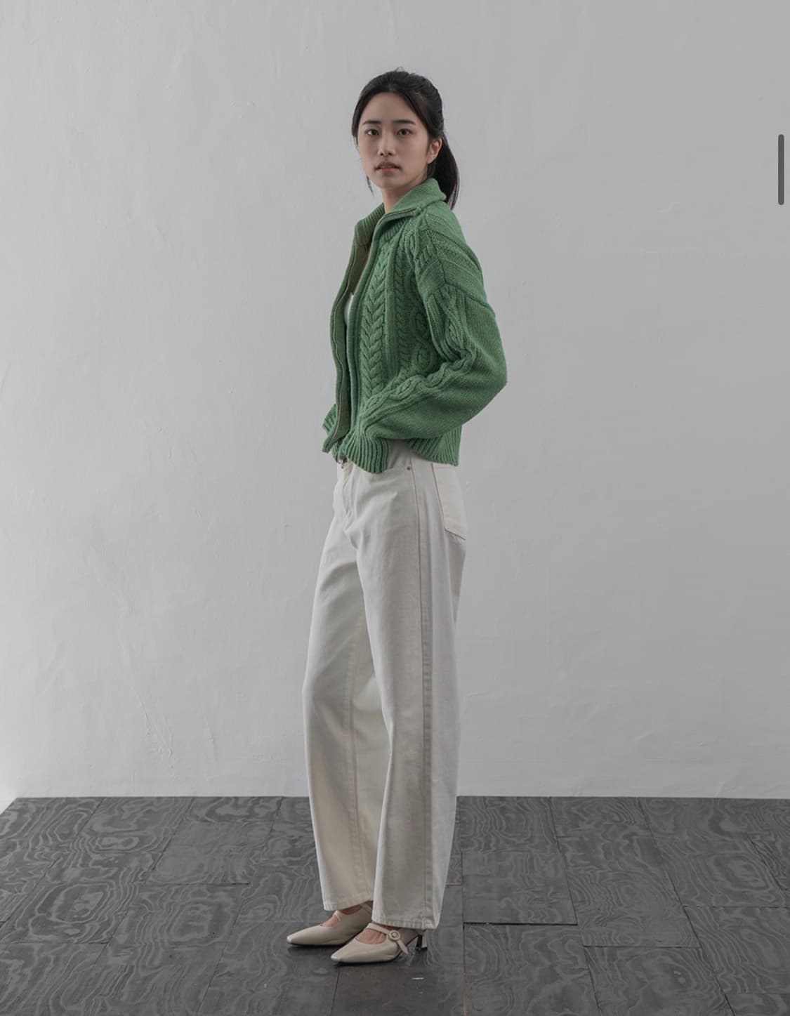 플레이스 스튜디오 투웨이 니트 집업 상품이미지5