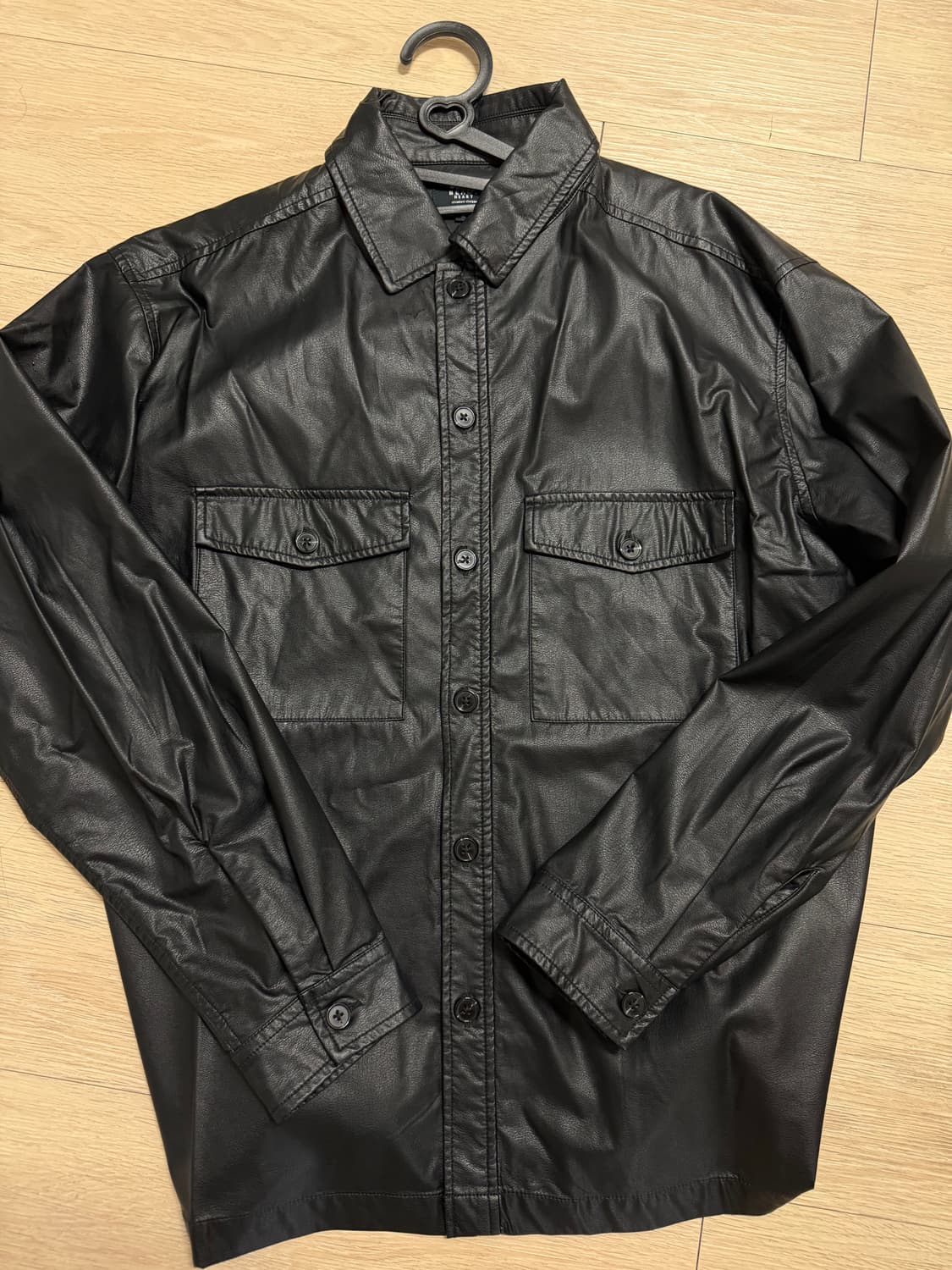빔즈 페이크 레더 셔츠 Beams cpo leather shirts 상품이미지1
