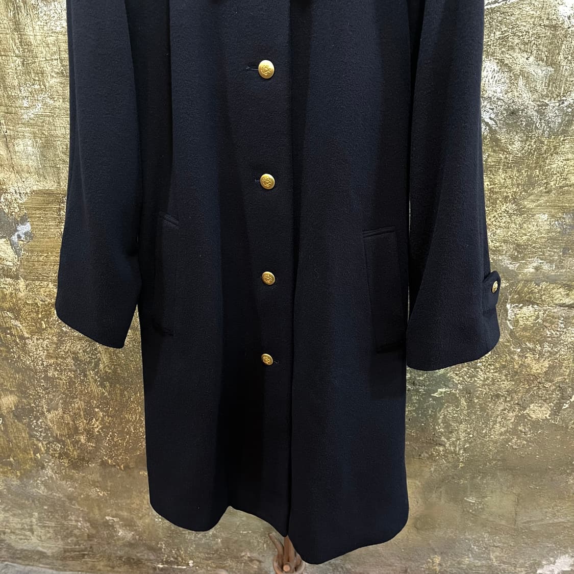 브룩스 브라더스 네이비 금장 버튼 울 코트 상품이미지3