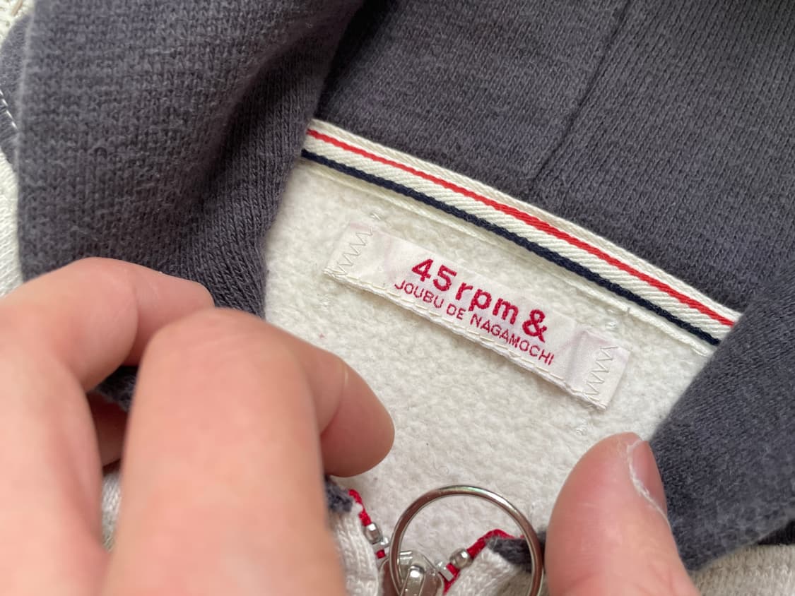 45rpm 투톤 후드 집업  J03904 상품이미지5