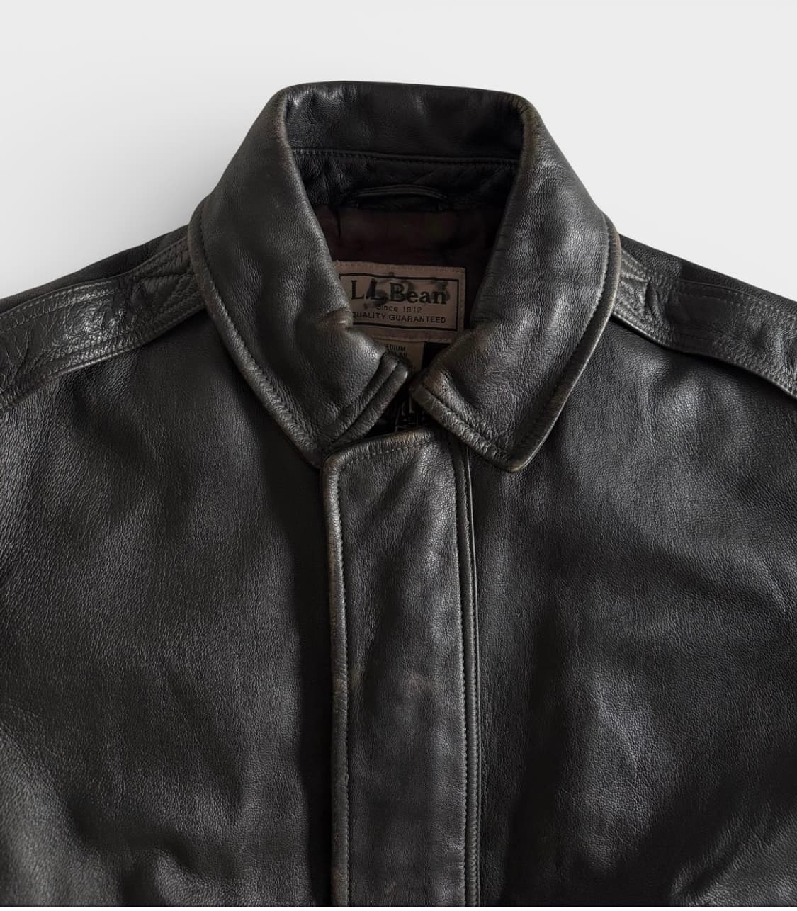 [M] 엘엘빈 ll bean A2 레더 자켓 상품이미지4