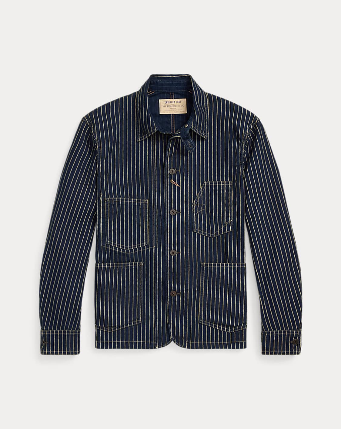rrl 25ss 스트라이프 엔지니어 코트 와바시 커버올 상품이미지1