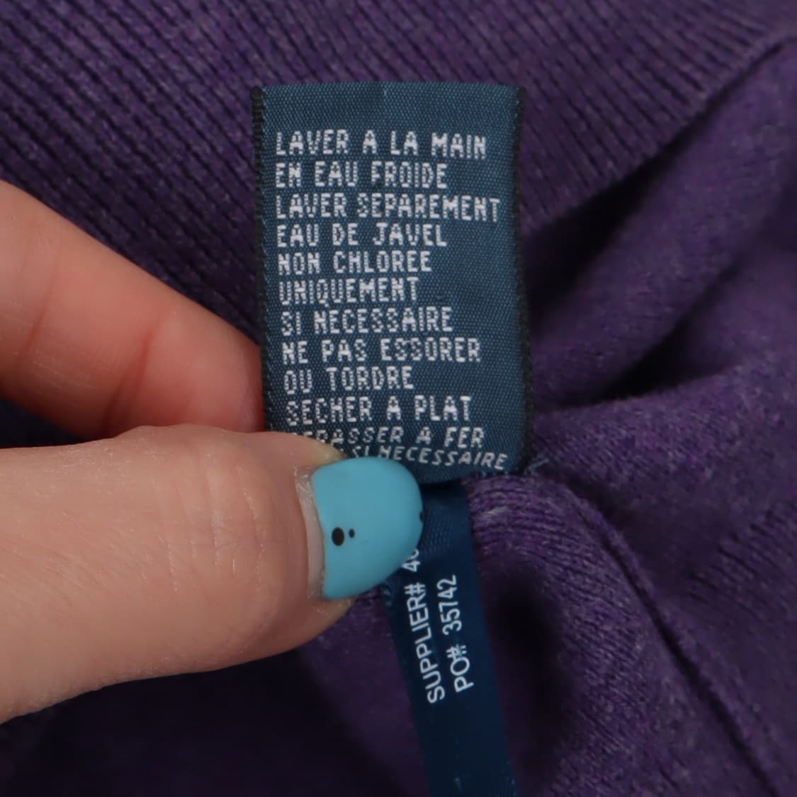 폴로 랄프로렌 퍼플 피마코튼 브이넥 니트 상품이미지10