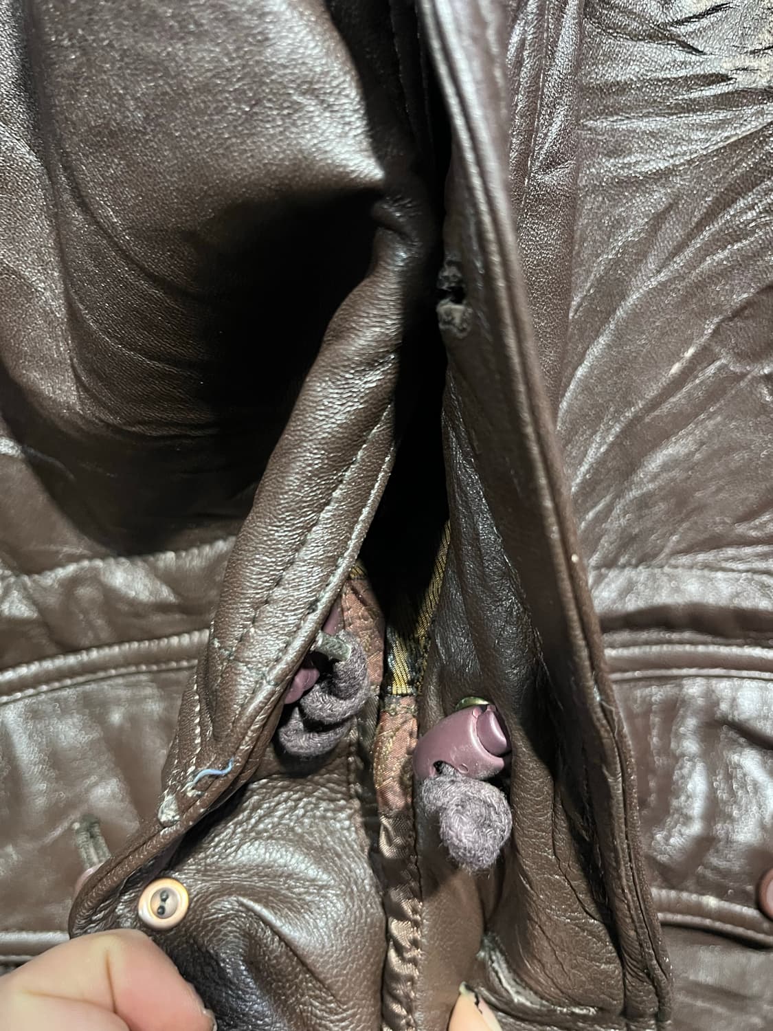 브라운 양가죽 자켓 상품이미지6