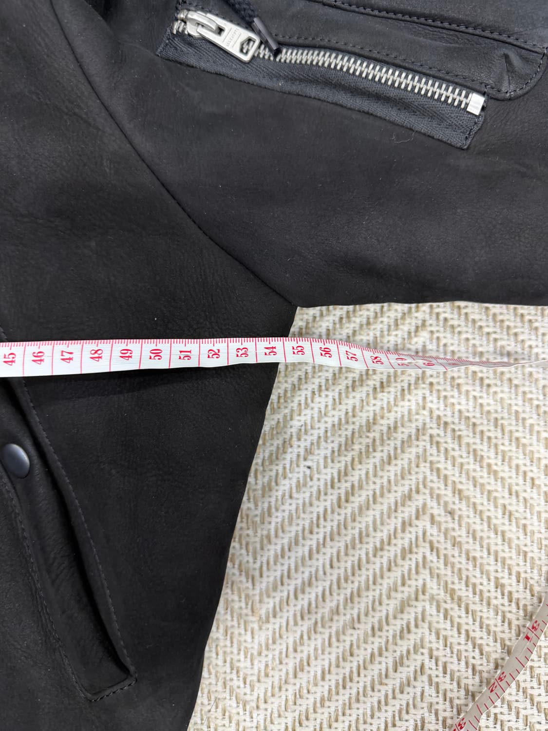 정품) 올세인츠 여성 레더 퍼 가죽자켓 봄버 스타일 S 상품이미지9