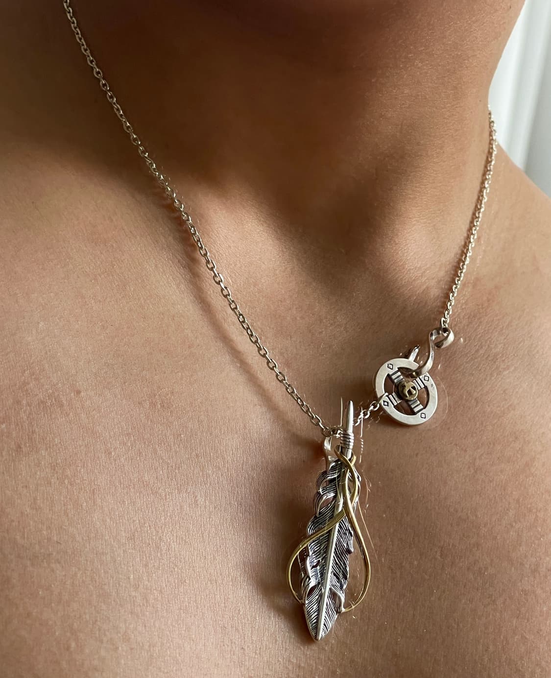 Quiet Wing Necklace 실버 925 팬던트 깃털목걸이  상품이미지6