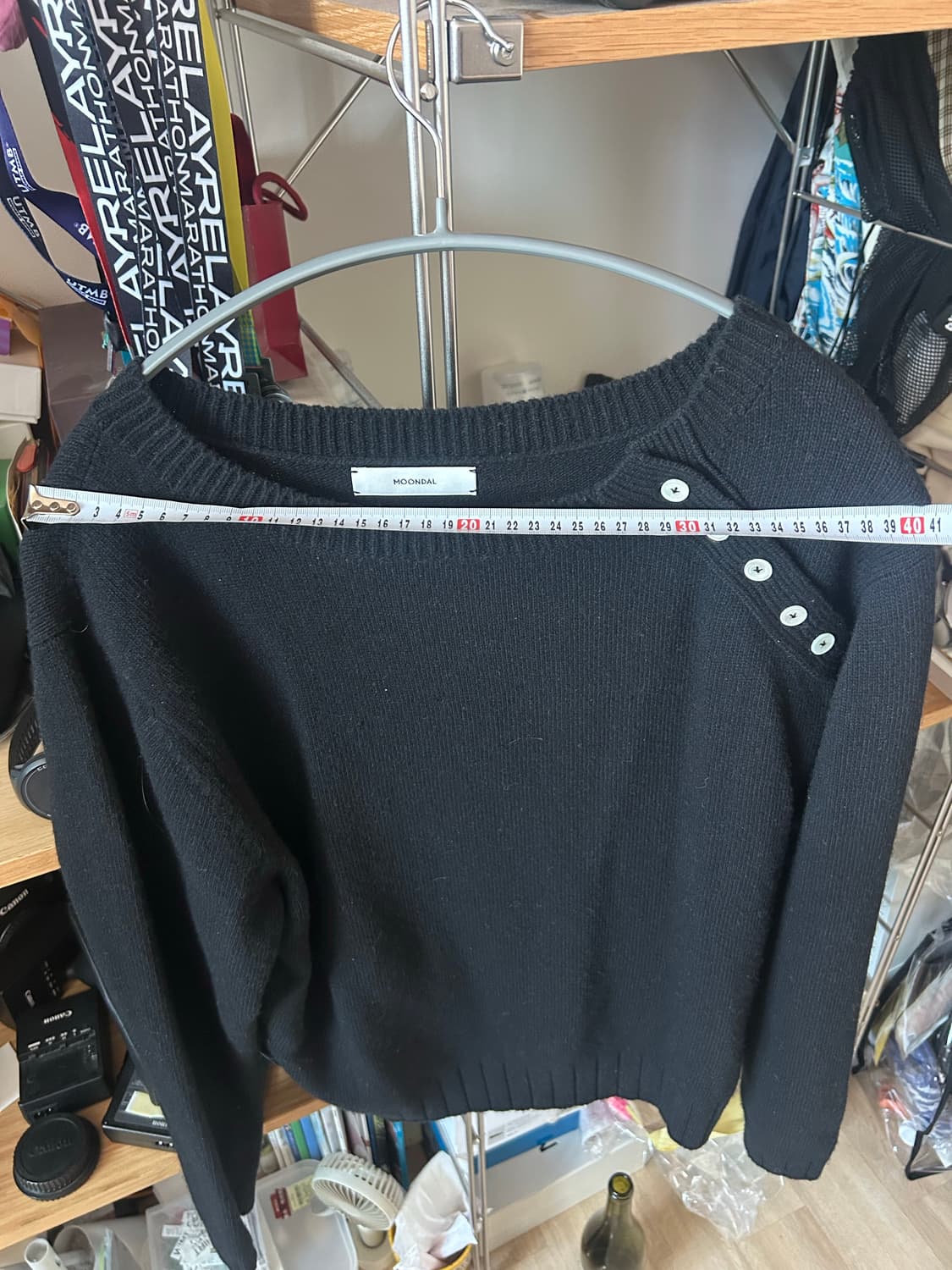 문달 여성 블랙니트  상품이미지2