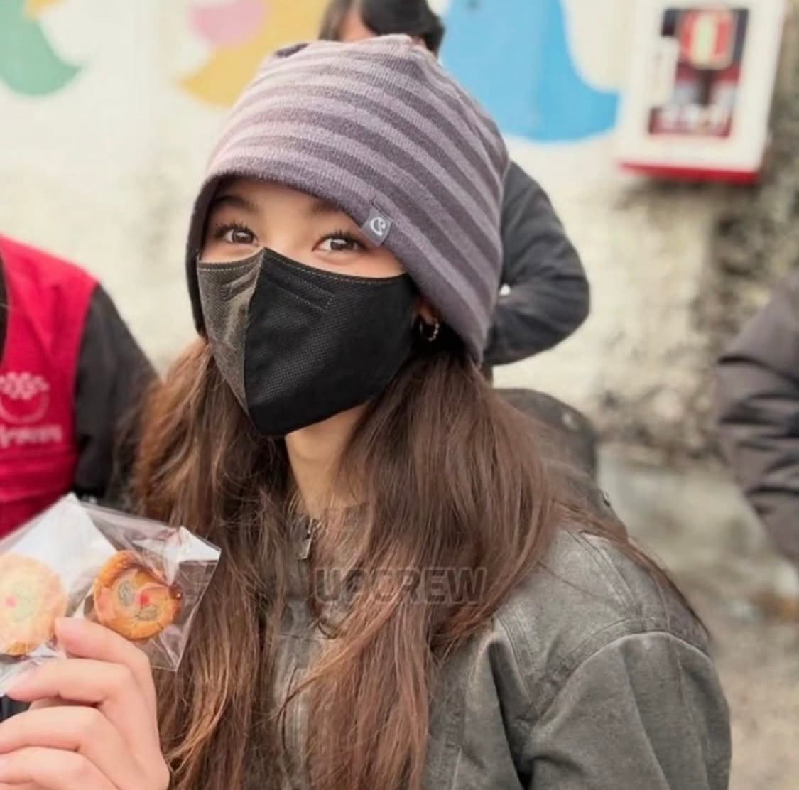 [다니엘 착용/새상품] DUAL STRIPE BEANIE PURPLE G 상품이미지1