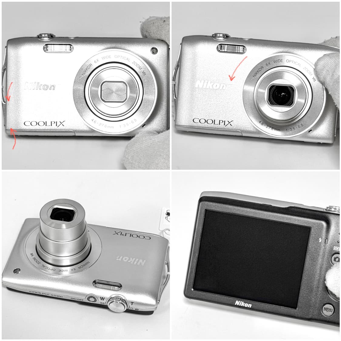 니콘 쿨픽스 S3300 실버 빈티지디카 상품이미지4
