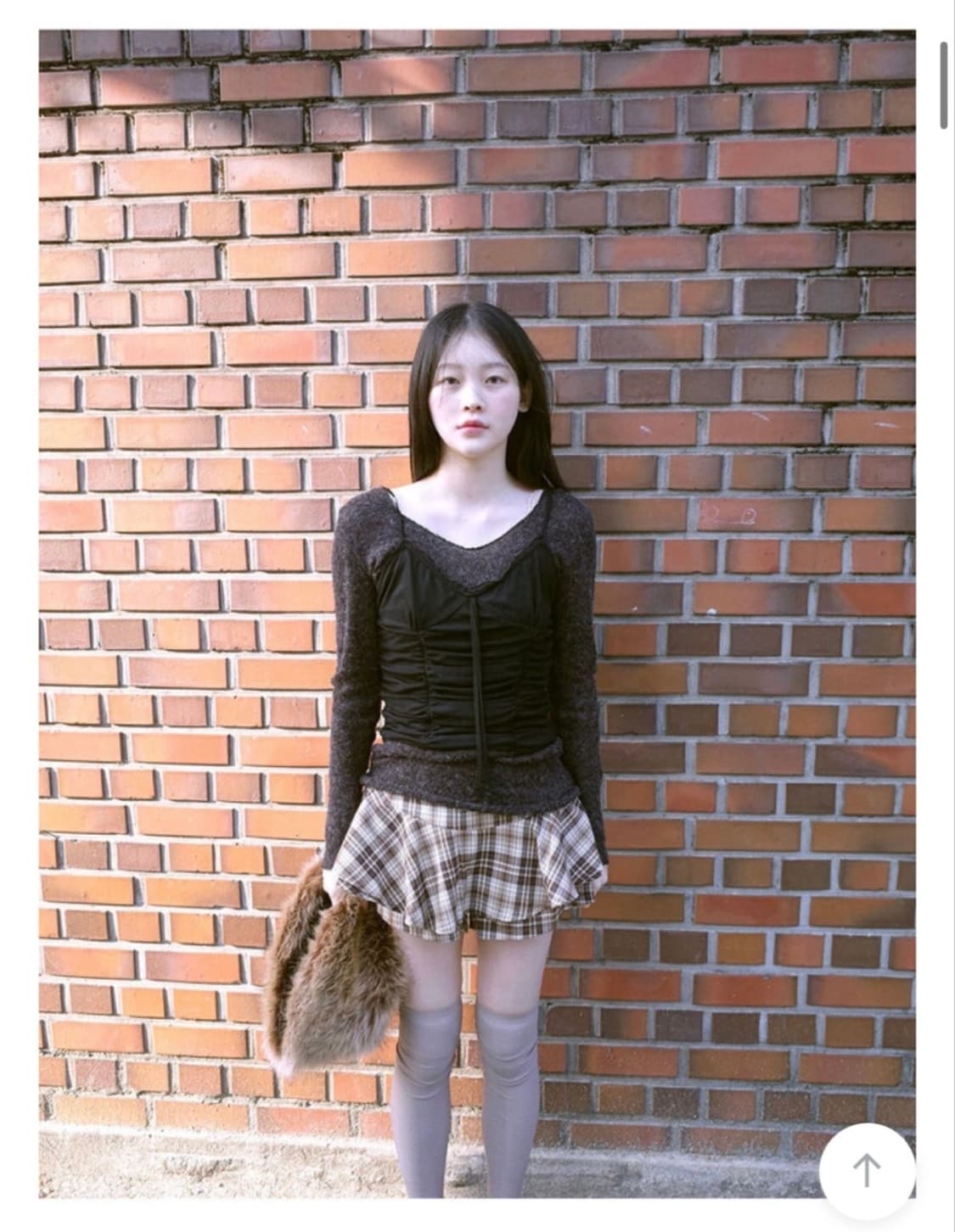 베이비랩 체크 프릴 스커트 S 상품이미지1