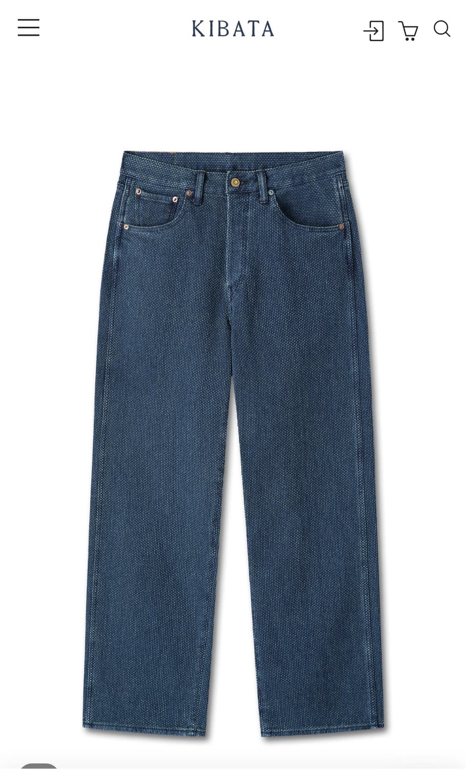 (구매글)SASHIKO PANTS - Old Blue 2사이즈 상품이미지1