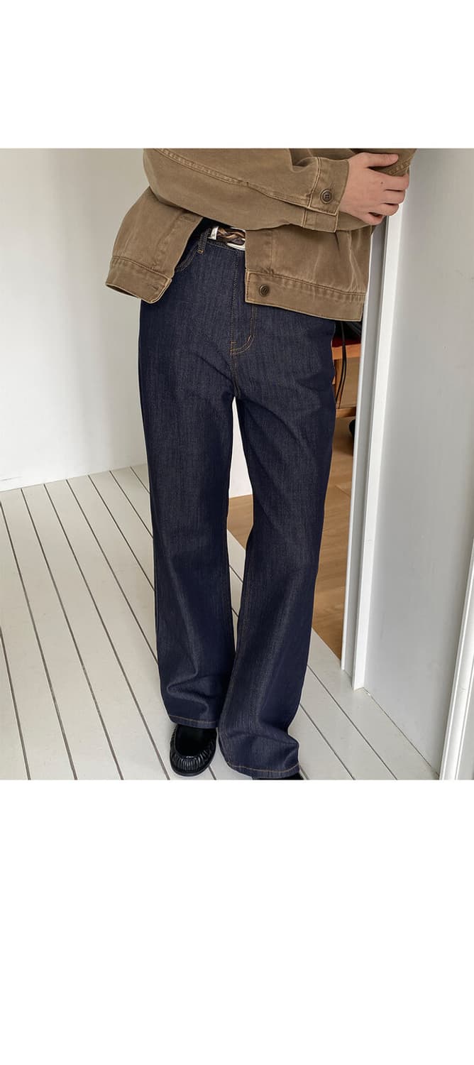 킨다베이지 클래식 생지 데님(롱버전, L) 상품이미지4