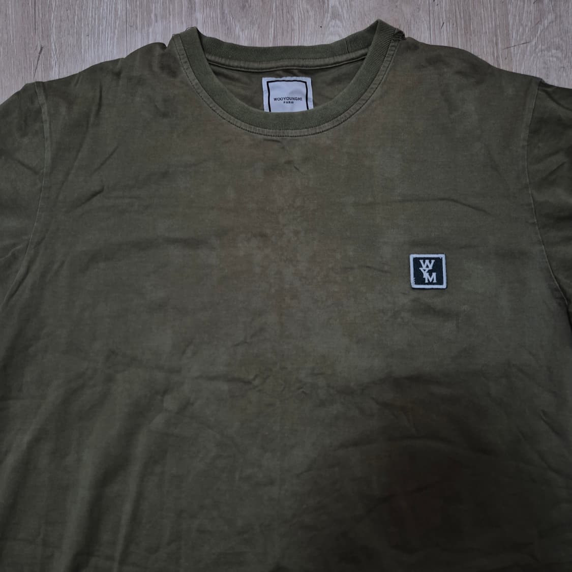 우영미 스퀘어 파리 로고 와펜 반팔티셔츠 (48) 상품이미지2