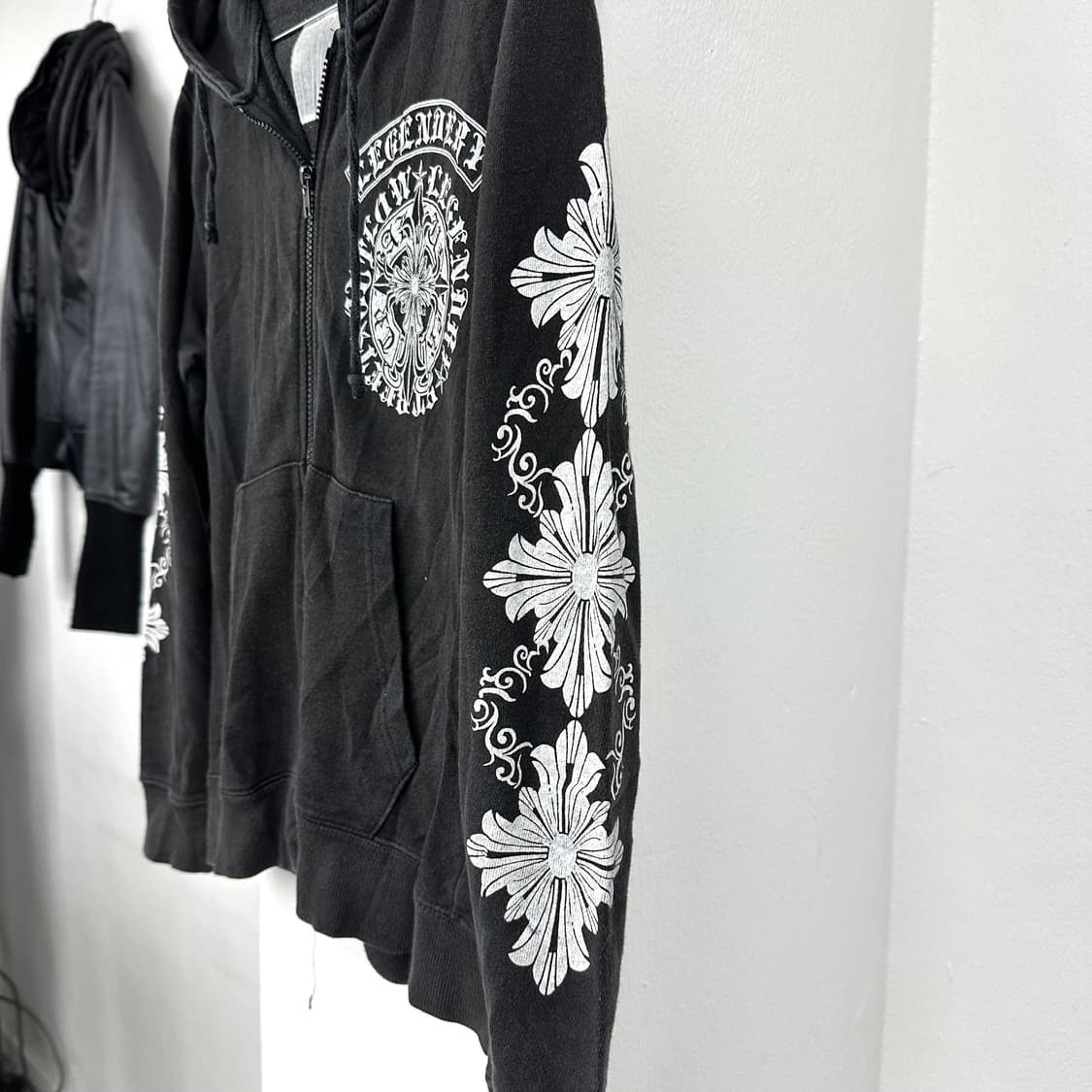 Cross printing hood zip-up 상품이미지4