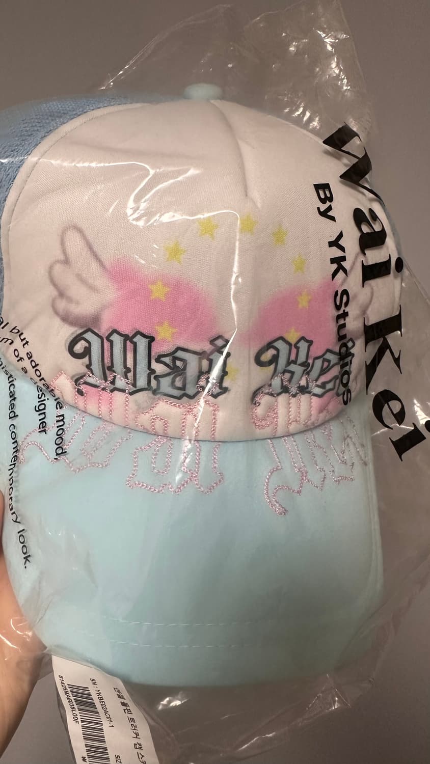 [새상품] Waikei 와이케이 y2k 엔젤 돌핀 볼캡  상품이미지1