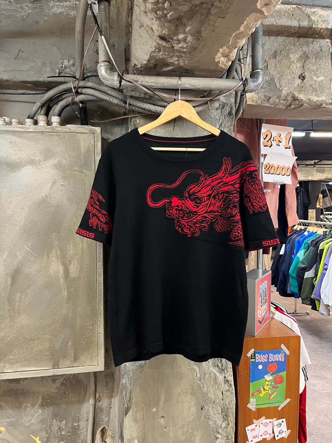 빈티지 반팔니트 블랙 #csz2952 상품이미지1